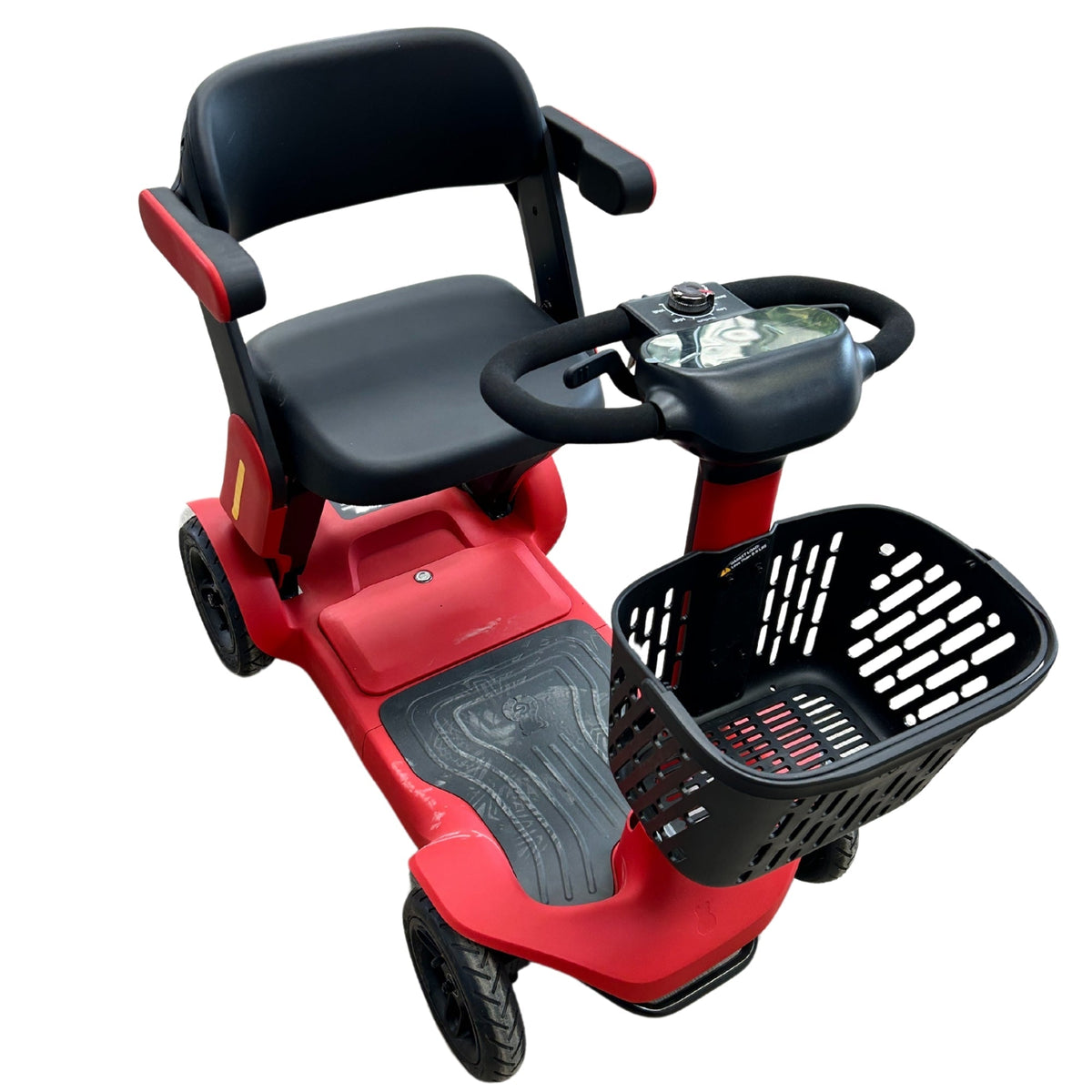 Compact 4-wheel mobility scooter