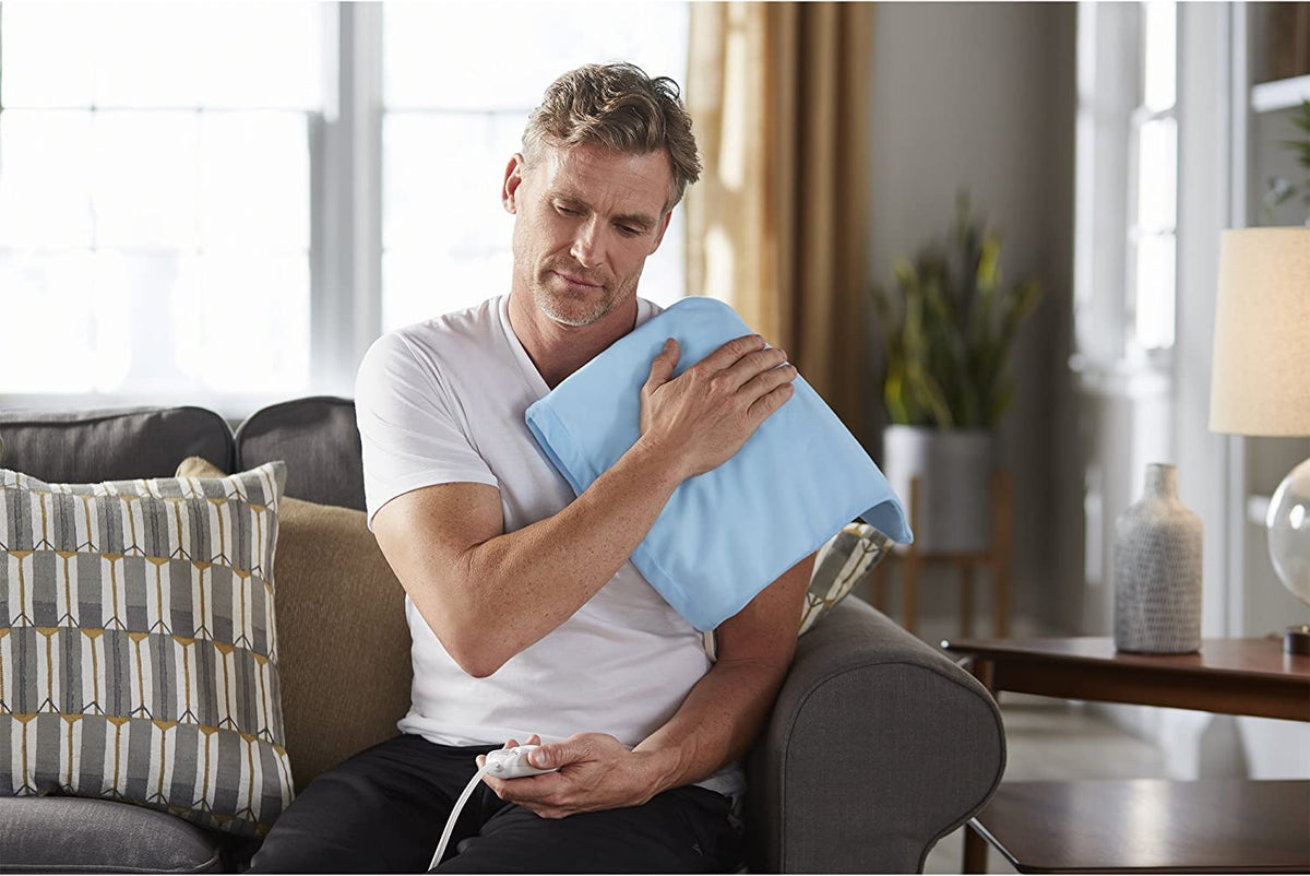 Sunbeam heating pad with arthritis-friendly slide controller - view 2