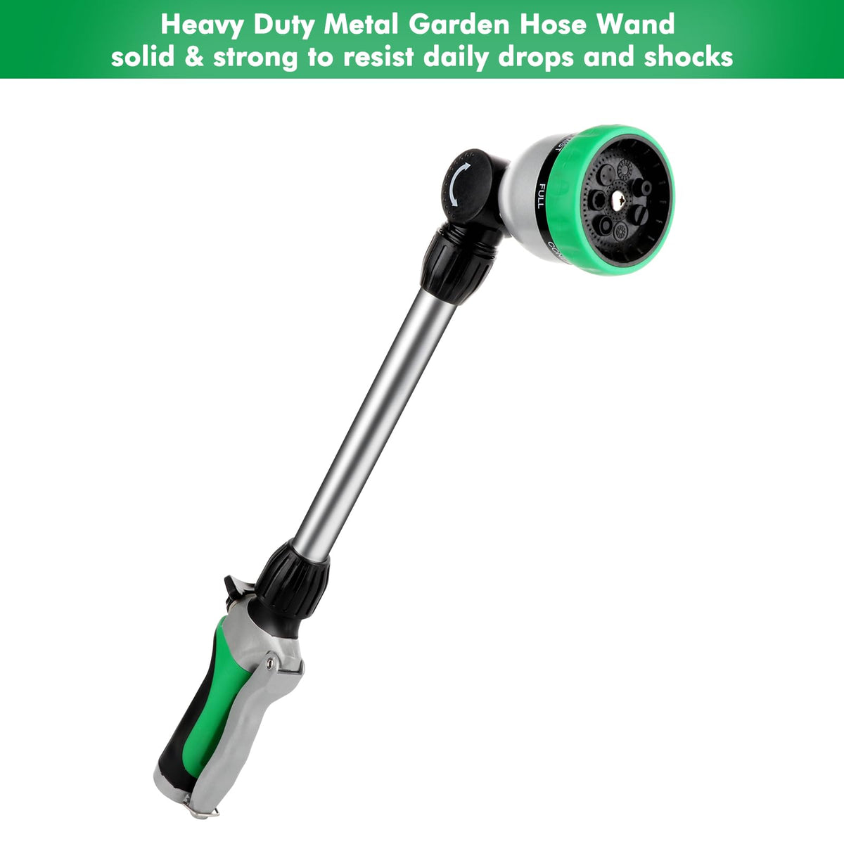 RESTMO 16 in Metal Watering Wand with Swivel Head