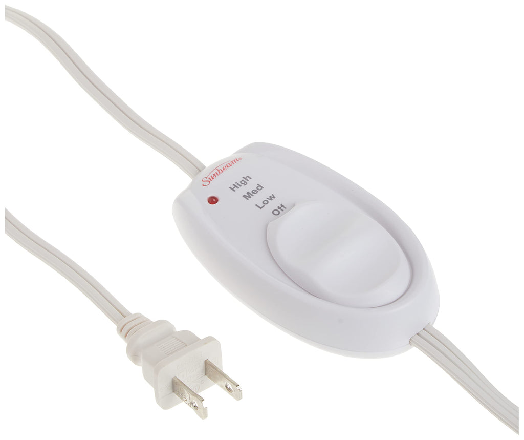 Sunbeam heating pad with arthritis-friendly slide controller - view 4