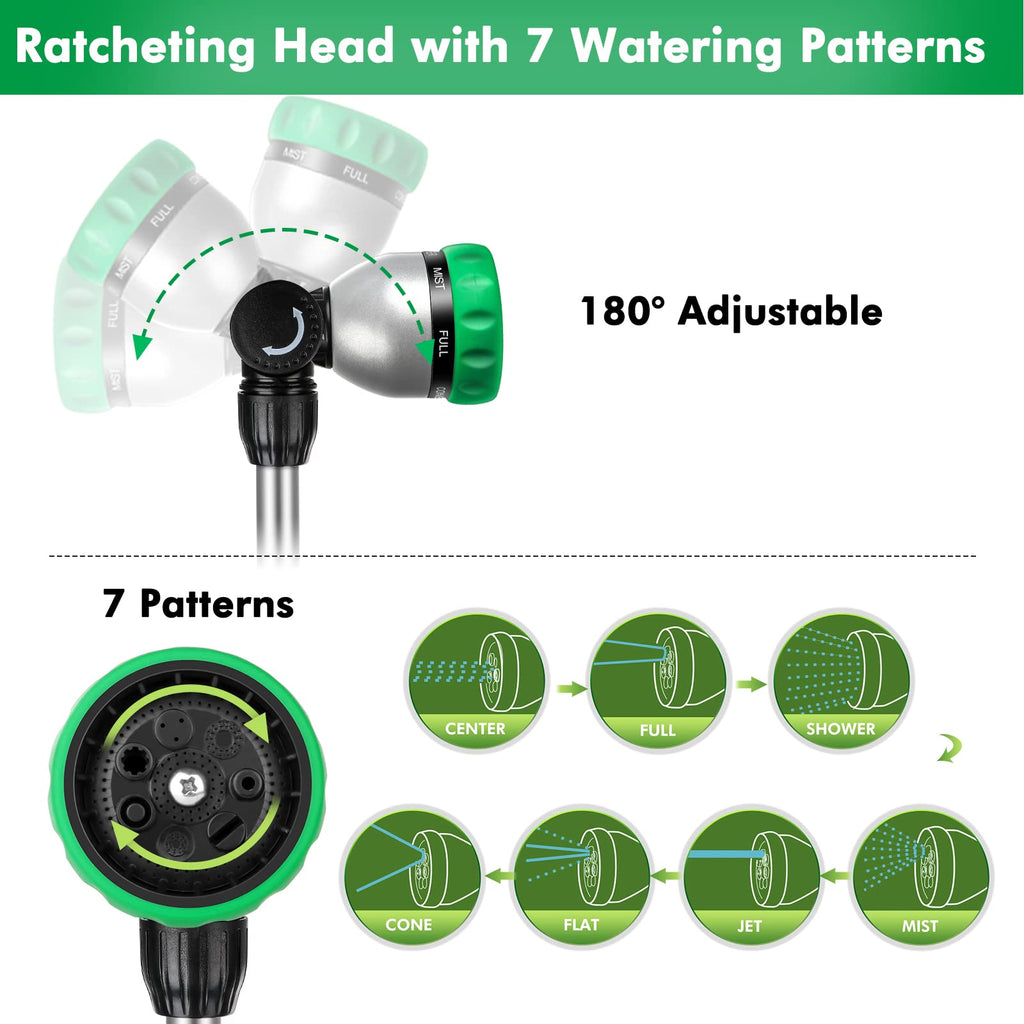 RESTMO 16 in Metal Watering Wand with Swivel Head