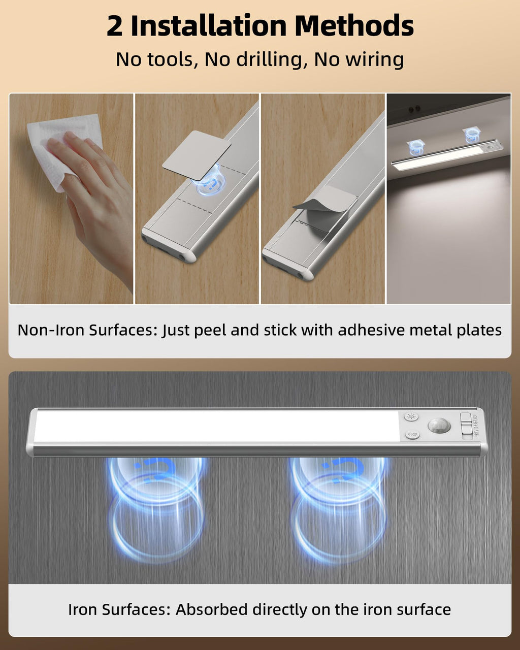 Motion sensor cabinet and stair light bar - view 8