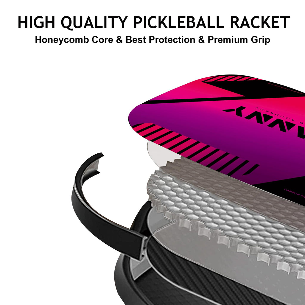 OLANNY Graphite Pickleball Set: 4 Paddles, Balls and Bag
