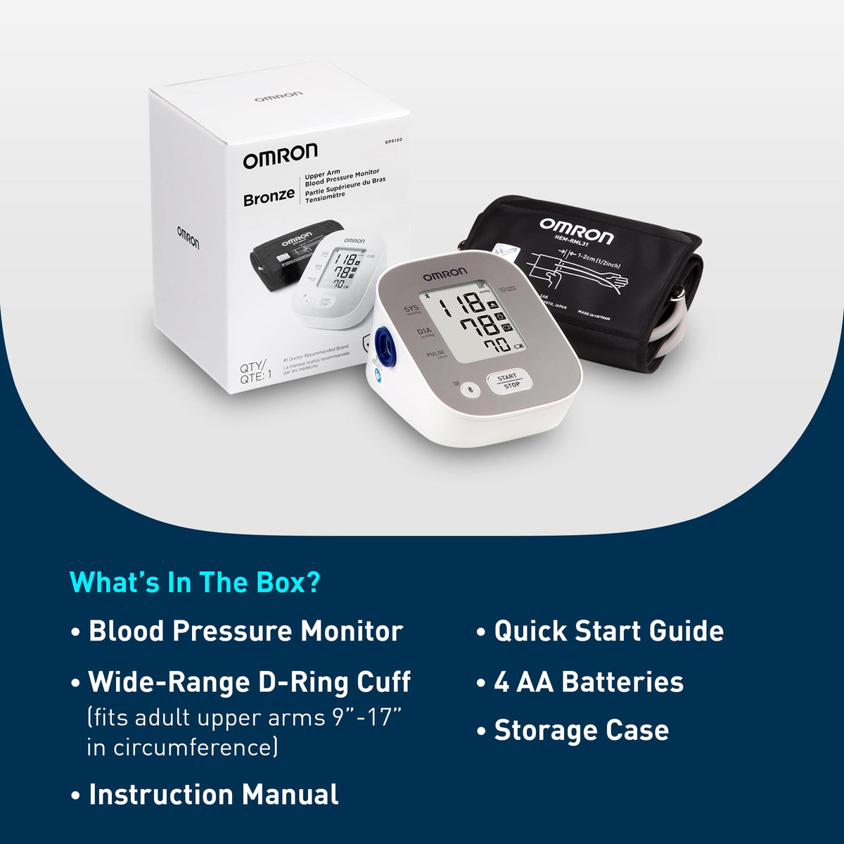 OMRON Bronze upper arm blood pressure monitor - view 6