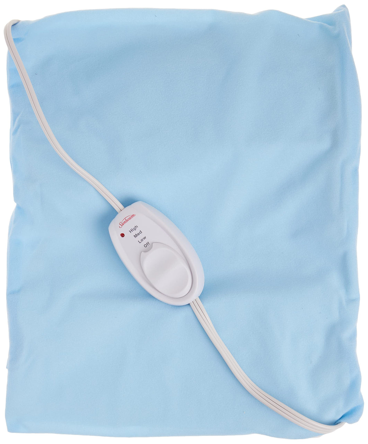 Sunbeam heating pad with arthritis-friendly slide controller