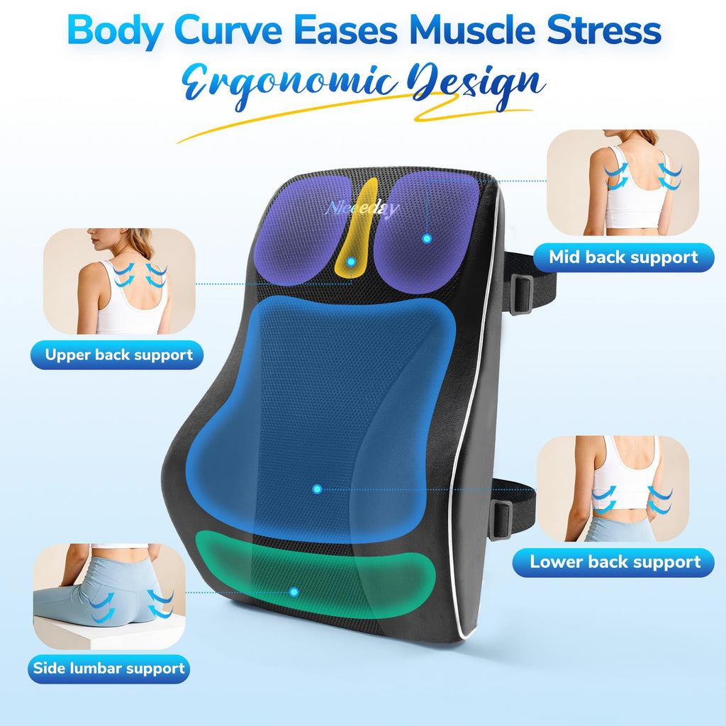 Memory foam lumbar support pillow - view 5