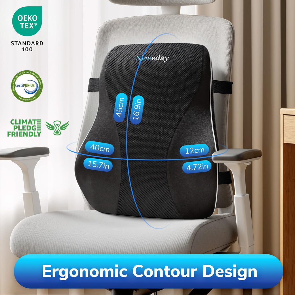 Memory foam lumbar support pillow - view 8