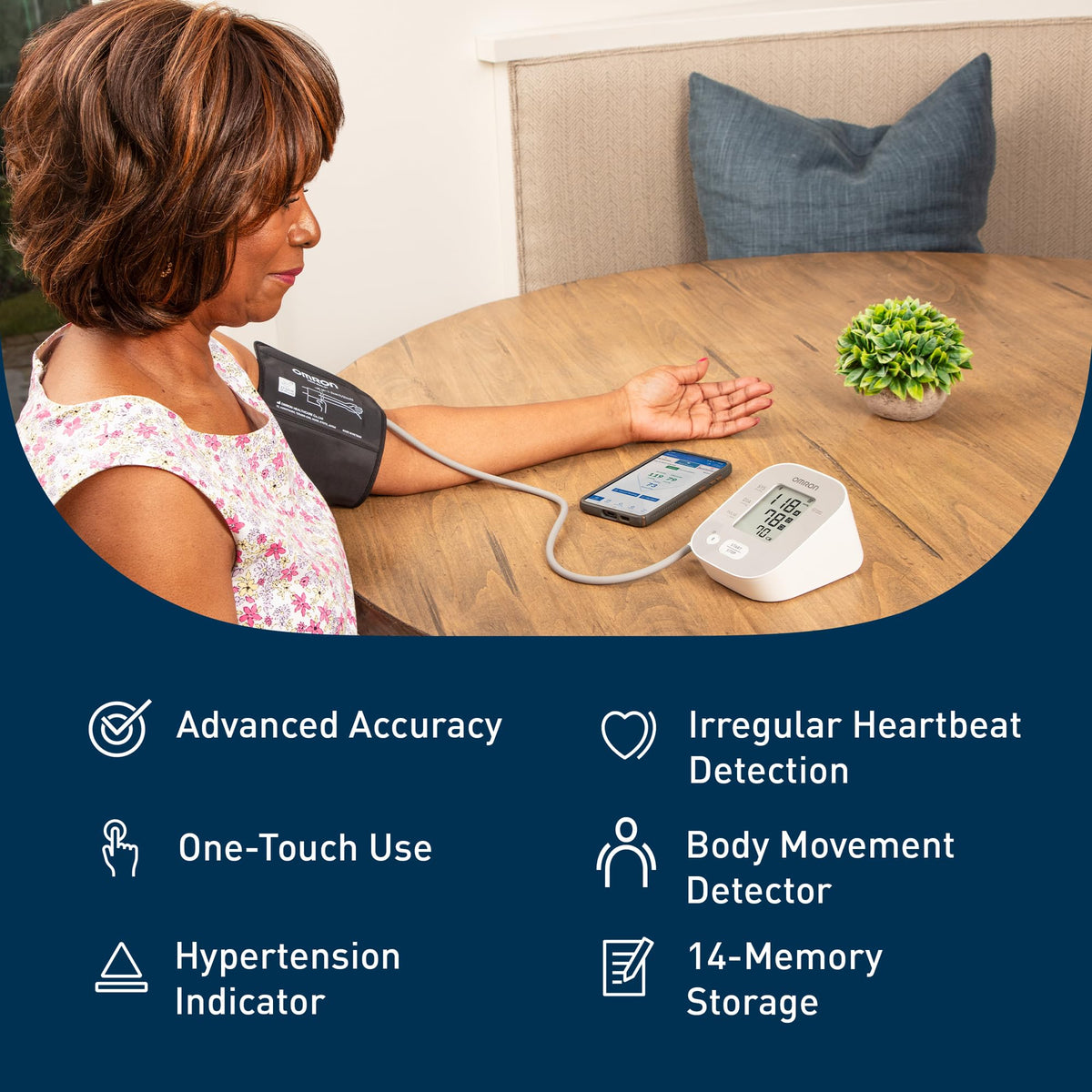 OMRON Bronze upper arm blood pressure monitor - view 2