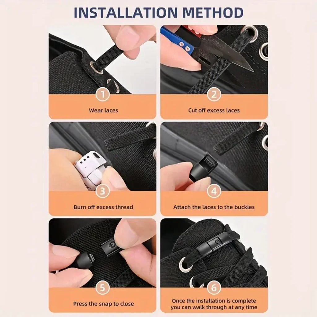 Elastic No-Tie Shoelaces