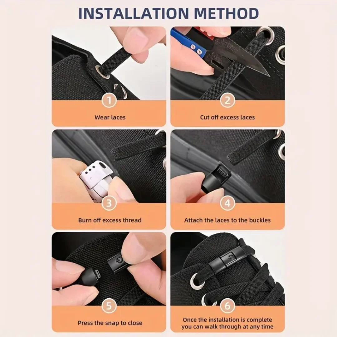 Elastic No-Tie Shoelaces