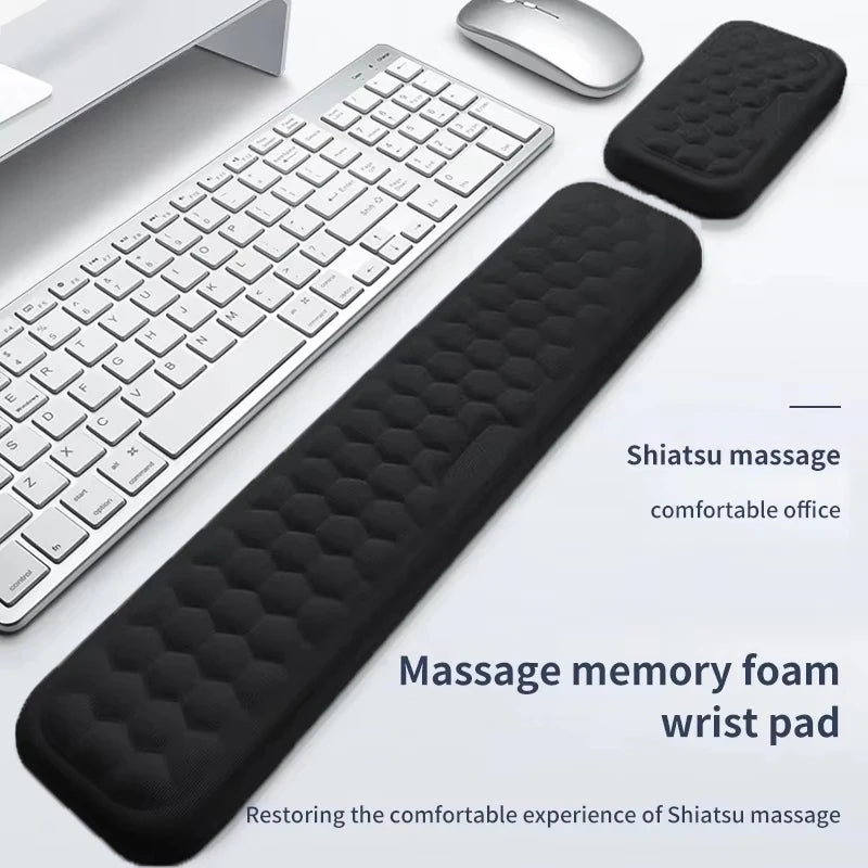 Memory Foam Keyboard and Mouse Wrist Rest
