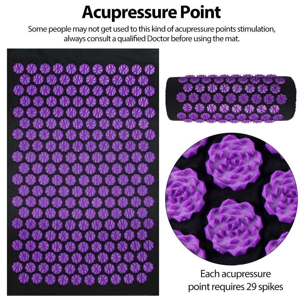 Acupressure Mat with Pillow (Large)