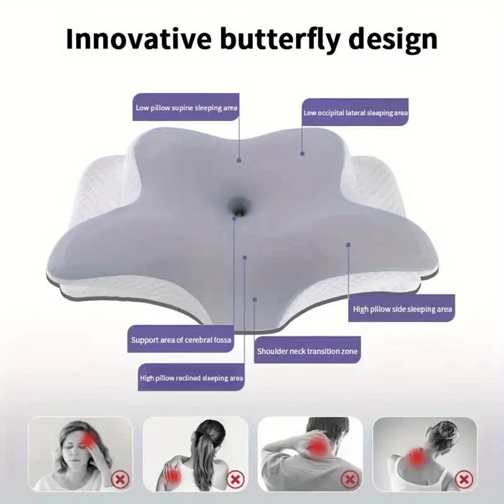 Butterfly Cervical Pillow (Premium)
