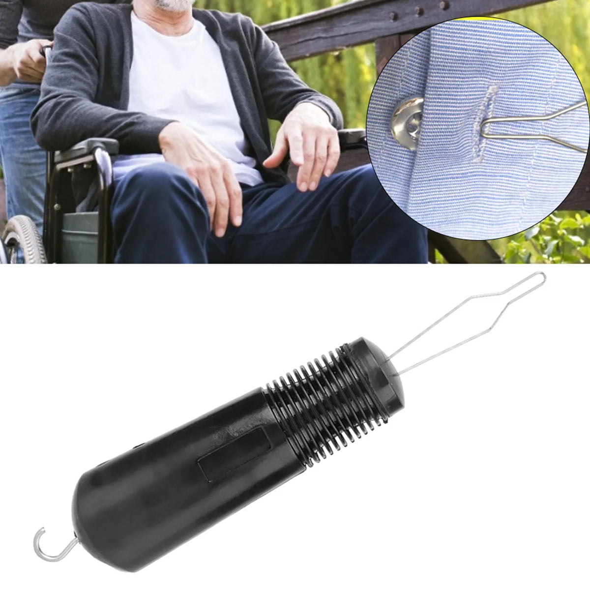 Stainless Steel Button Aid
