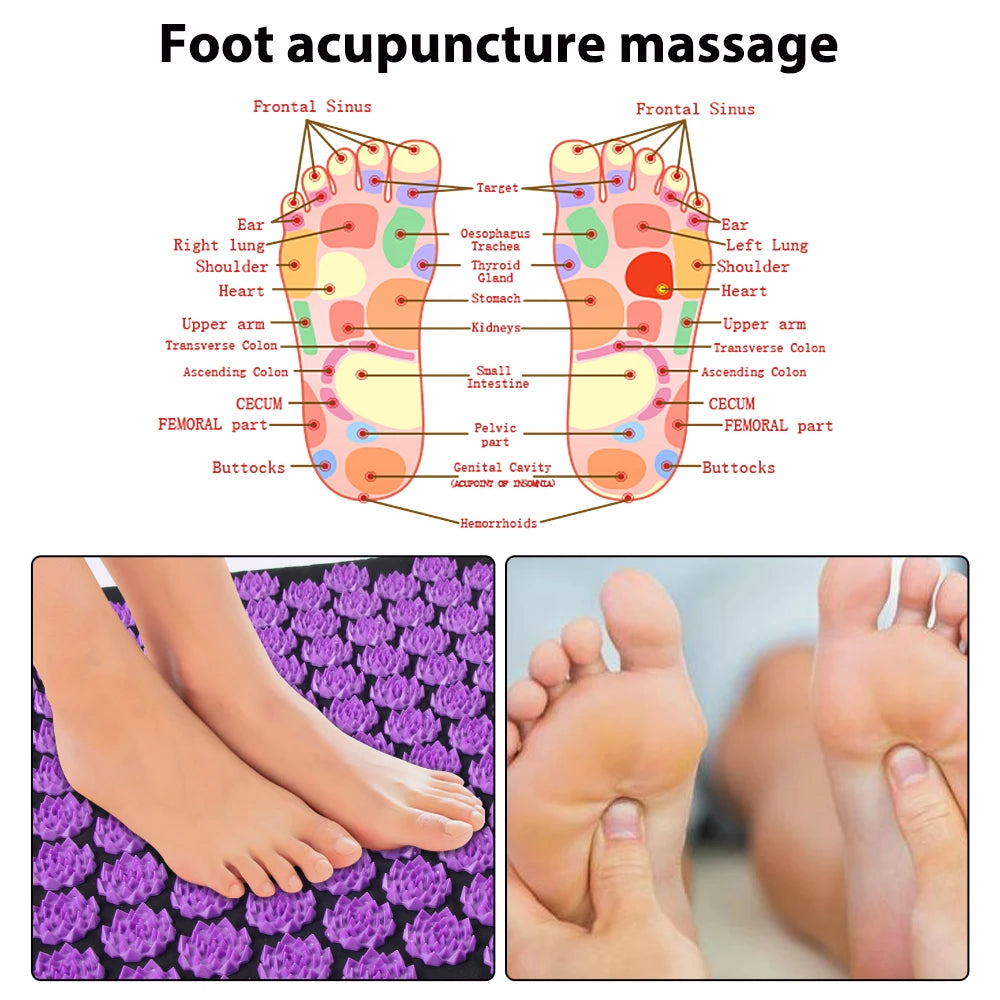 Acupressure Mat with Pillow (Large)