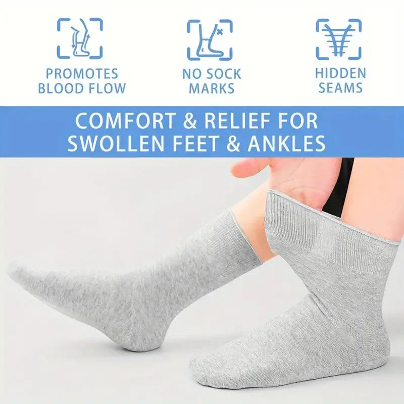 Non-Binding Diabetic Socks for Men (7 Pairs)