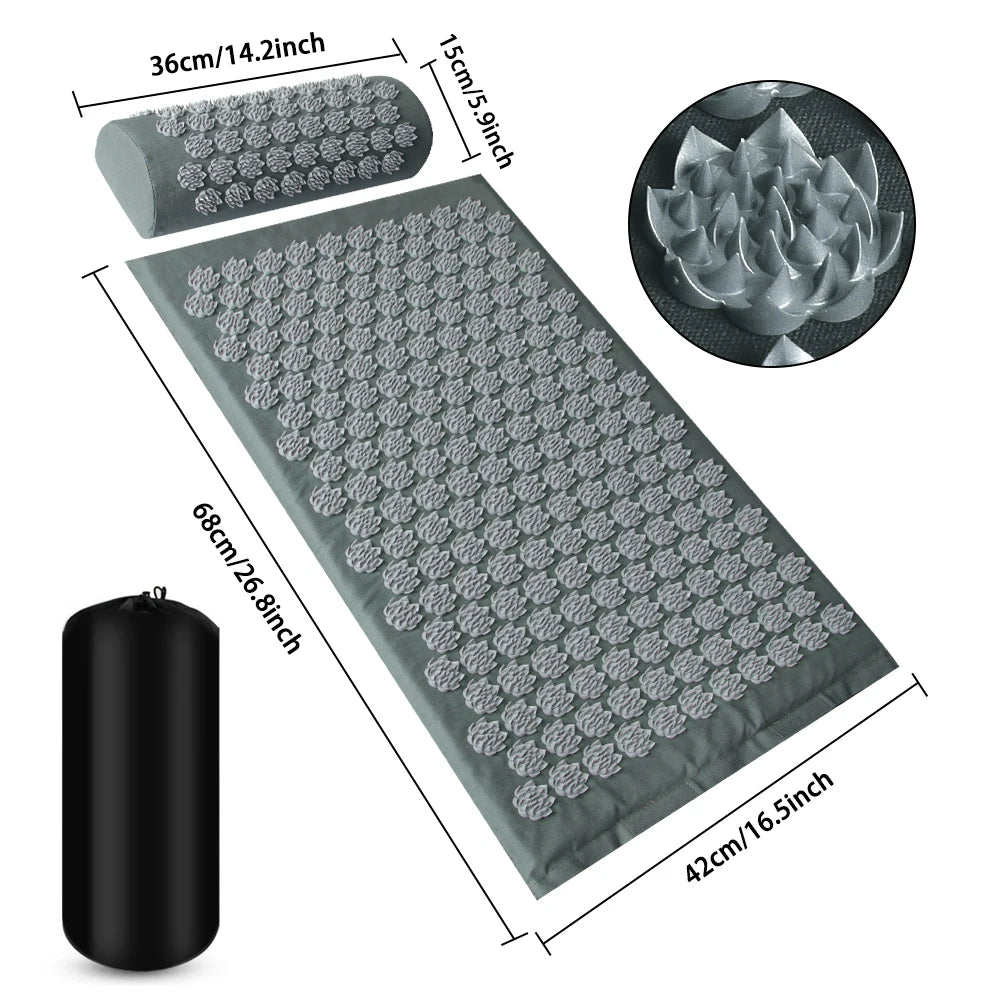 Acupressure Mat with Pillow (Large)