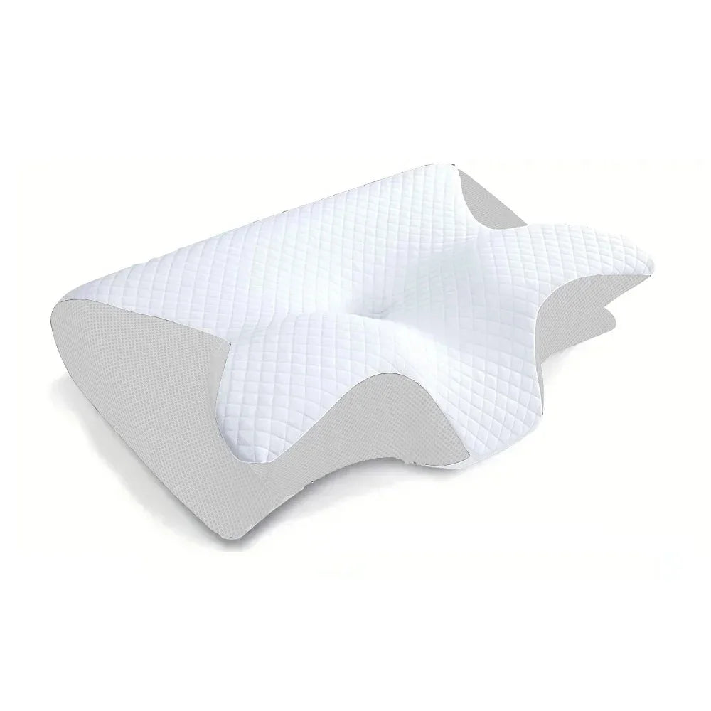 Contoured Butterfly Pillow for Neck Pain