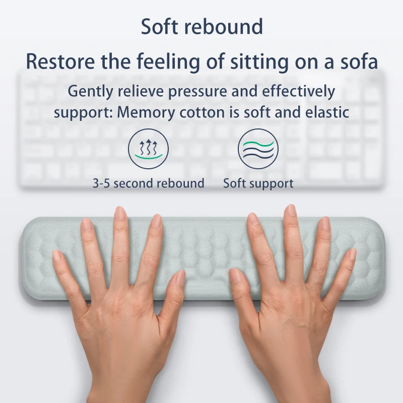 Memory Foam Keyboard and Mouse Wrist Rest