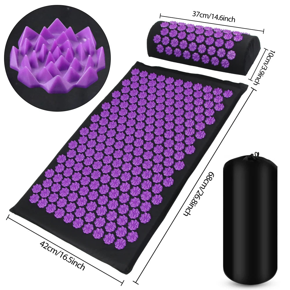 Acupressure Mat with Pillow (Large)