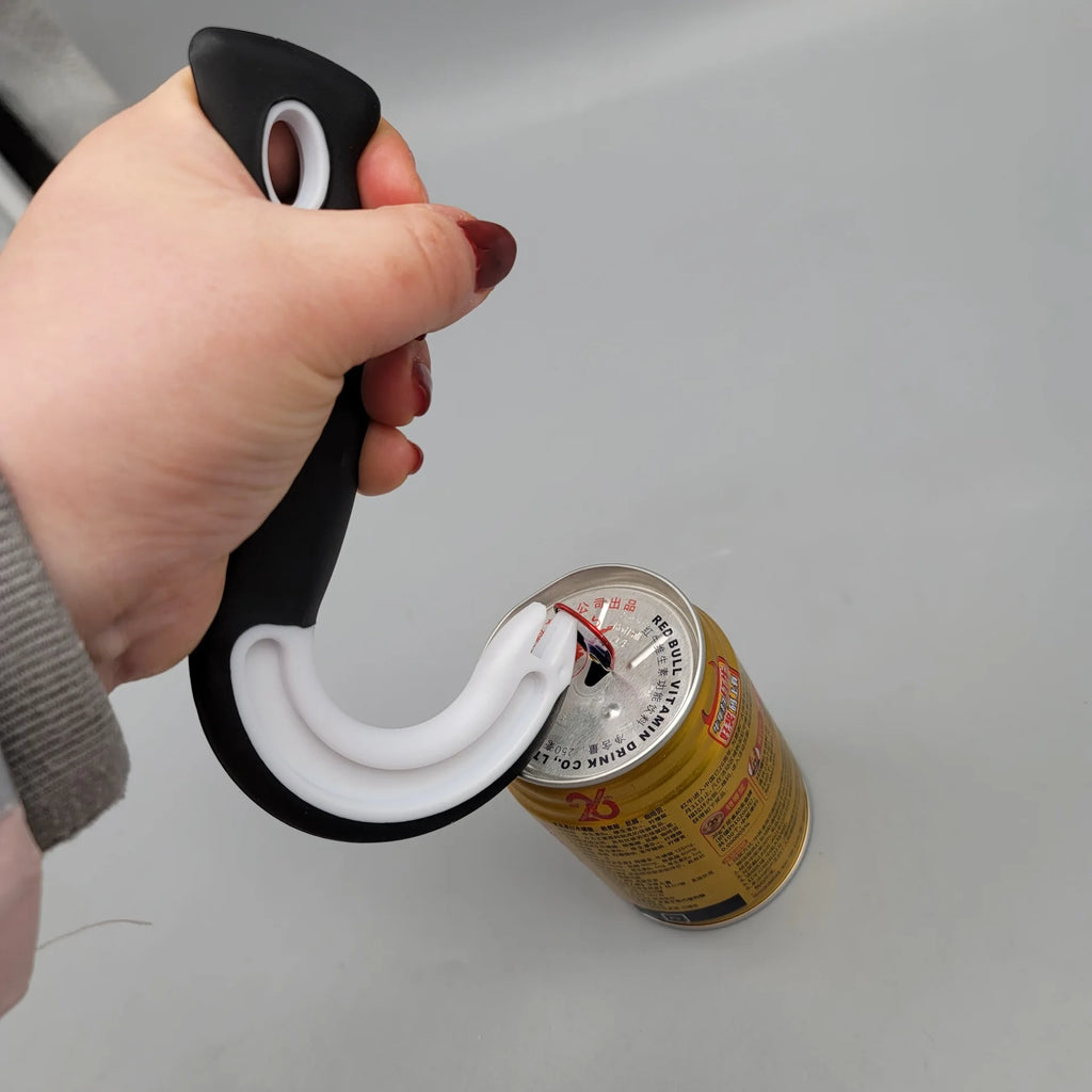 Easy-Grip J-Shaped Can & Lid Opener