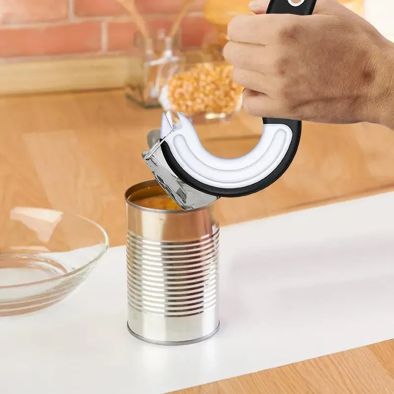 Easy-Grip J-Shaped Can & Lid Opener