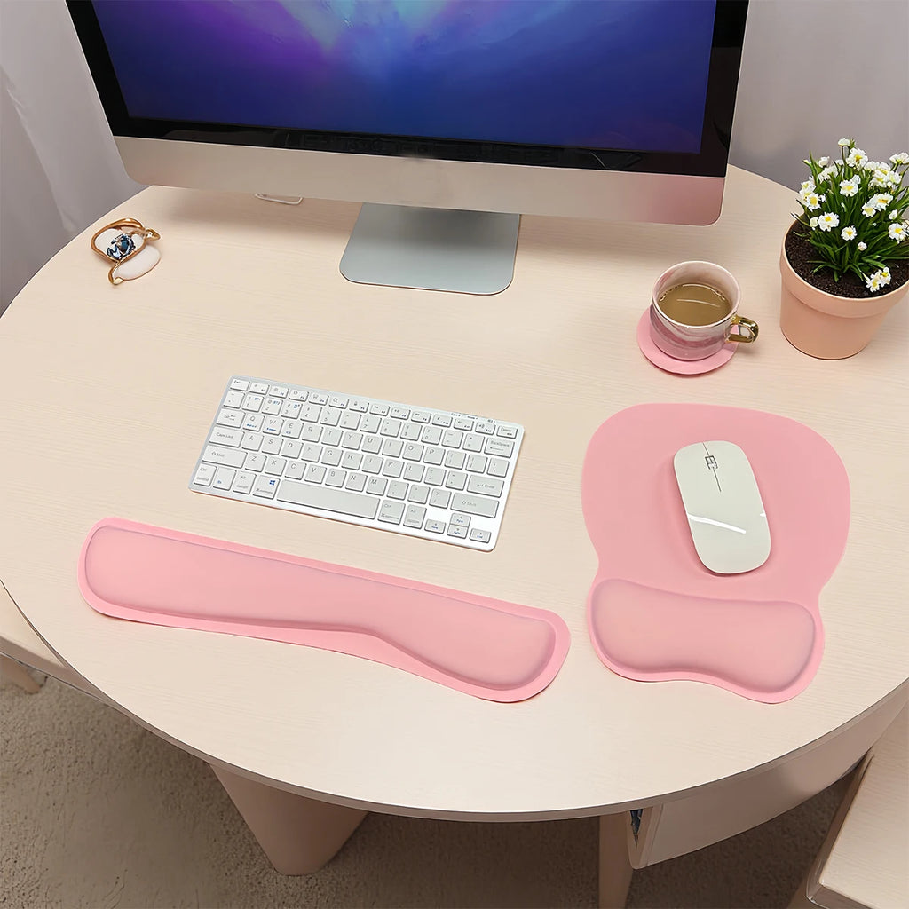 Keyboard and Mouse Wrist Rest Set (3 Pieces)