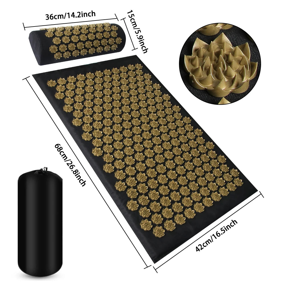 Acupressure Mat with Pillow (Large)
