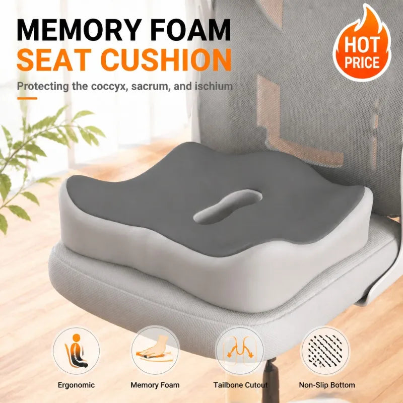 Tailbone seat cushion