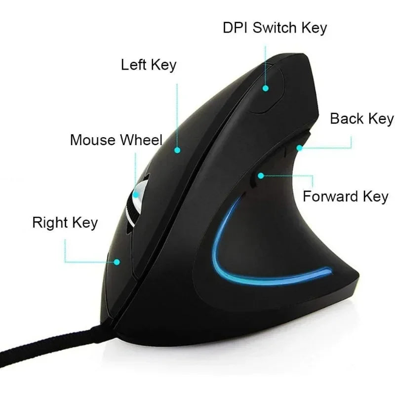 Vertical ergonomic mouse