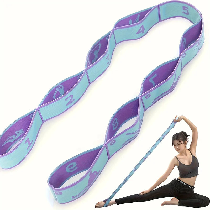 Numbered-Loop Stretch Strap with Guide