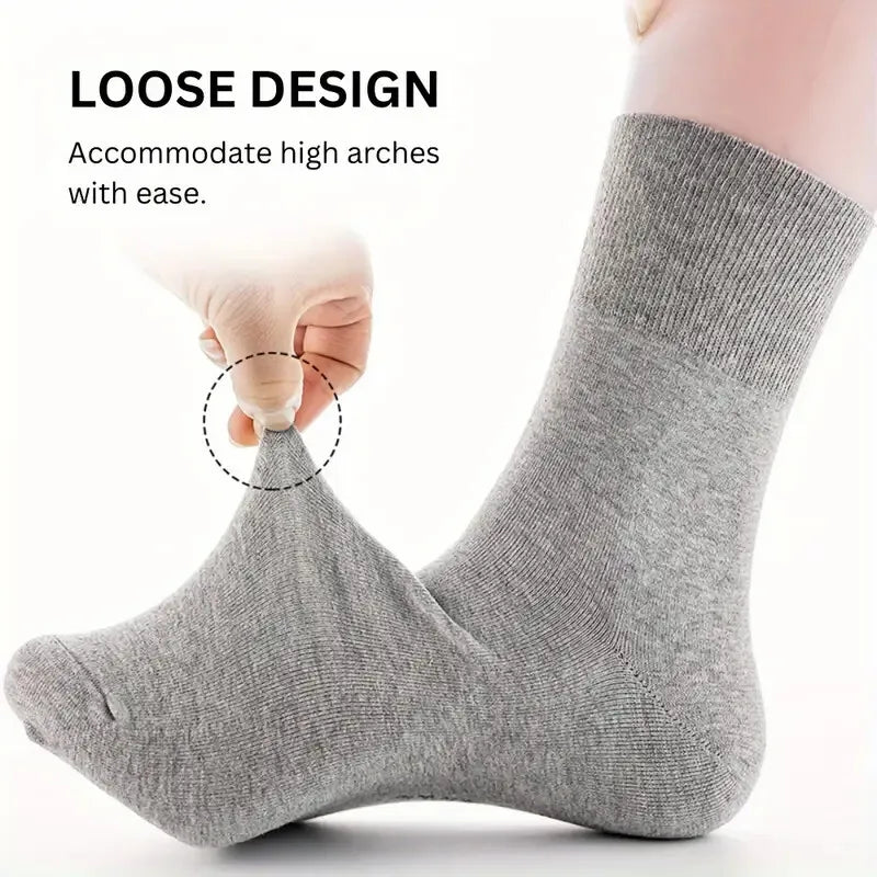 Non-Binding Diabetic Socks for Men (7 Pairs)