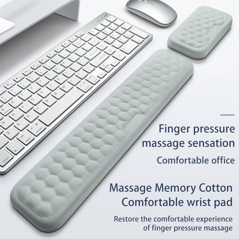 Memory Foam Keyboard and Mouse Wrist Rest