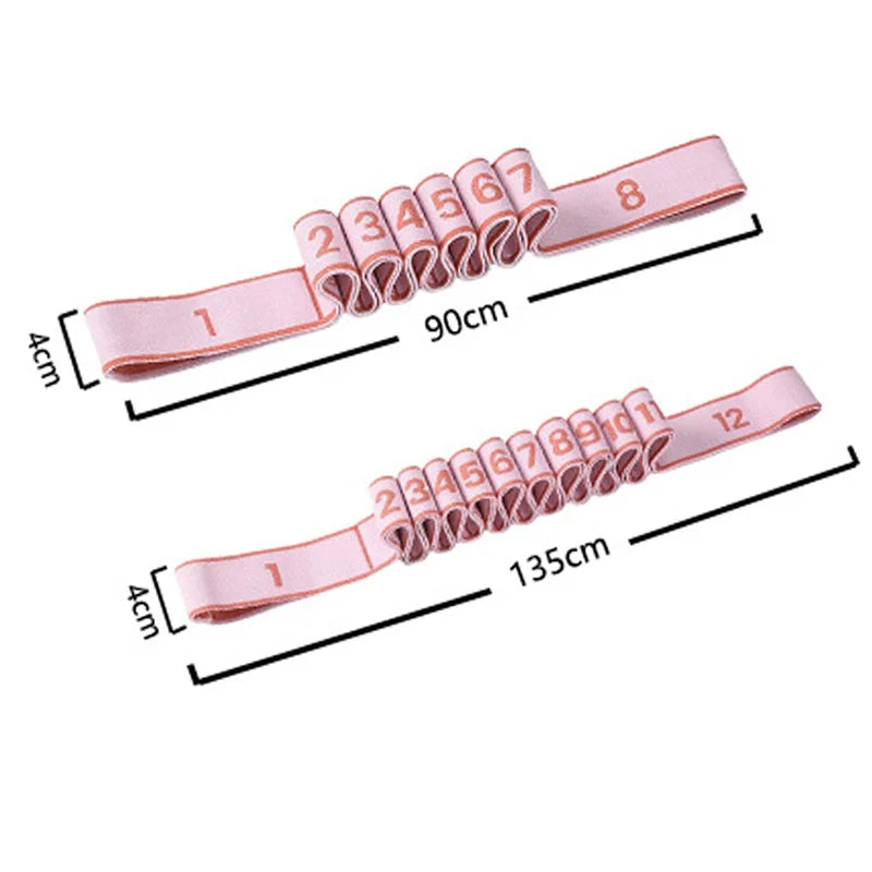 Numbered-Loop Stretch Strap with Guide