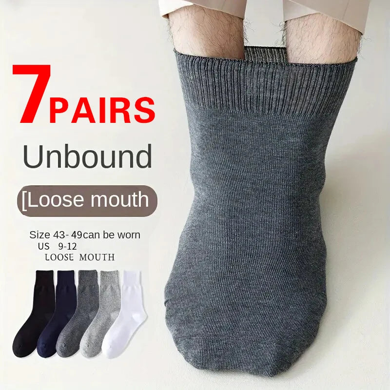 Non-Binding Diabetic Socks for Men (7 Pairs)
