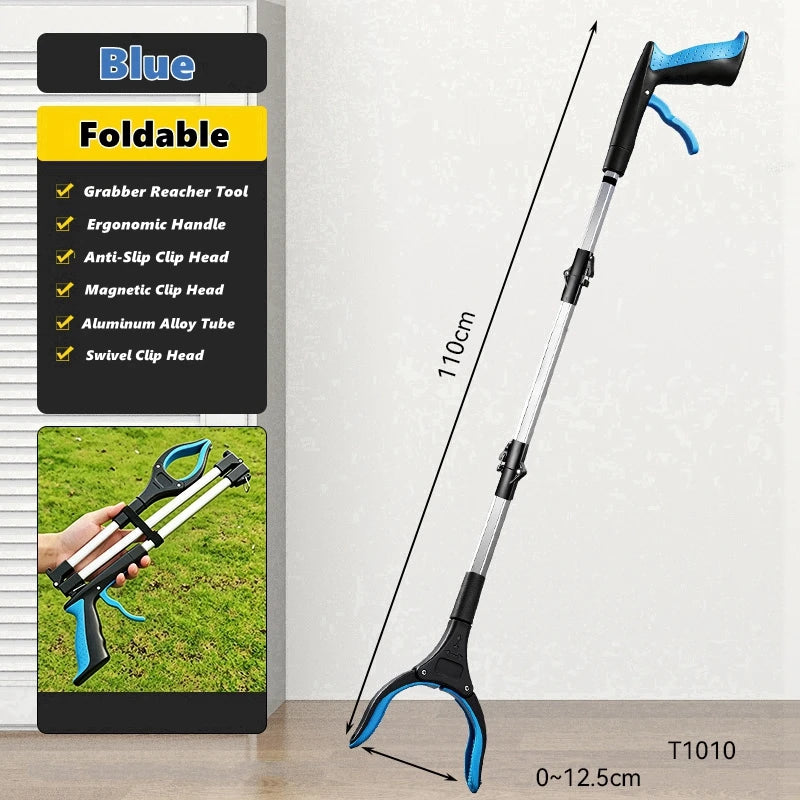 Foldable Reacher Grabber with Magnetic Tip