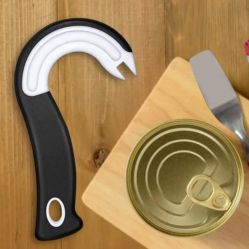 Easy-Grip J-Shaped Can & Lid Opener