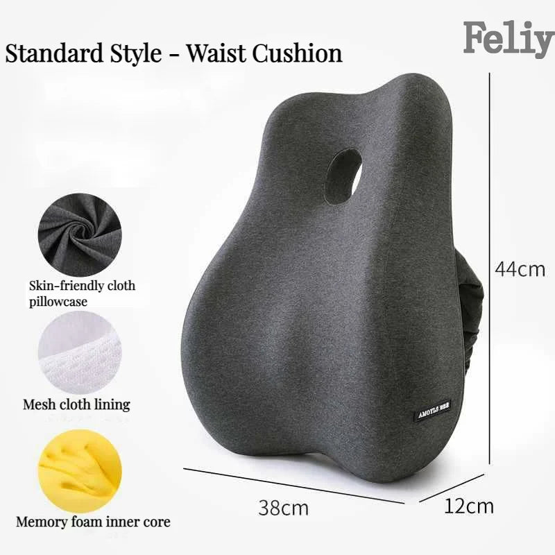 Memory Foam Office Chair Cushion Set