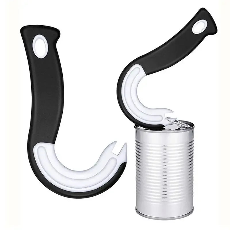 Easy-Grip J-Shaped Can & Lid Opener