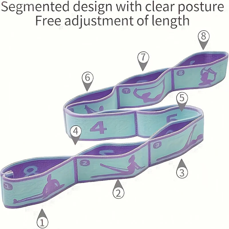 Numbered-Loop Stretch Strap with Guide
