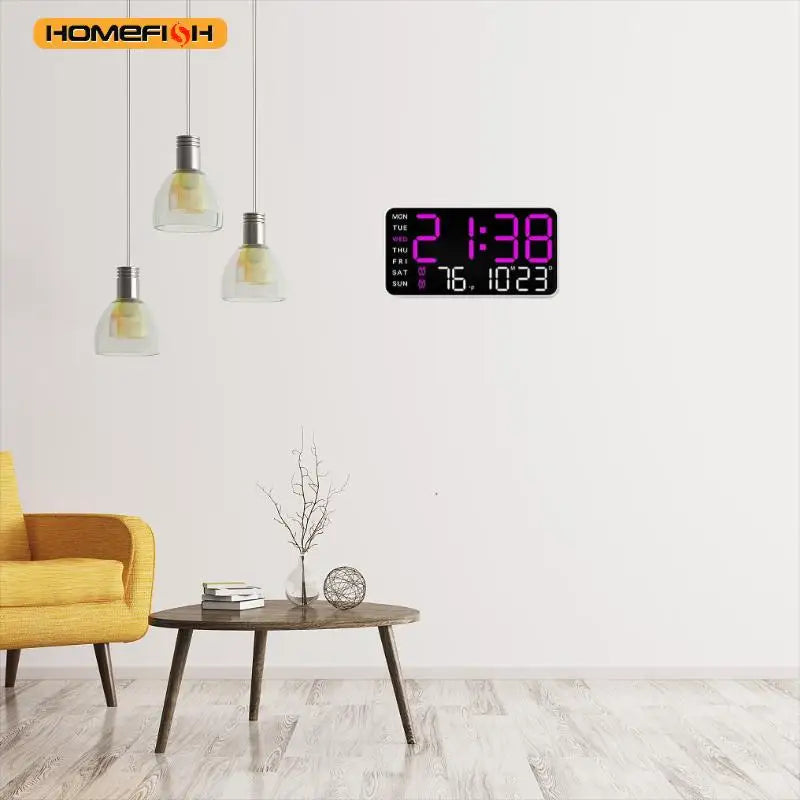 Large Digital Day & Date Clock