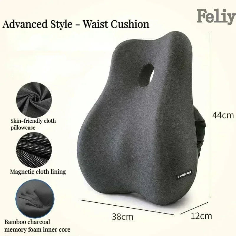 Memory Foam Office Chair Cushion Set