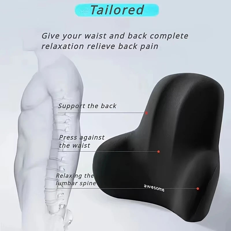 2-in-1 Seat Cushion and Lumbar Pillow