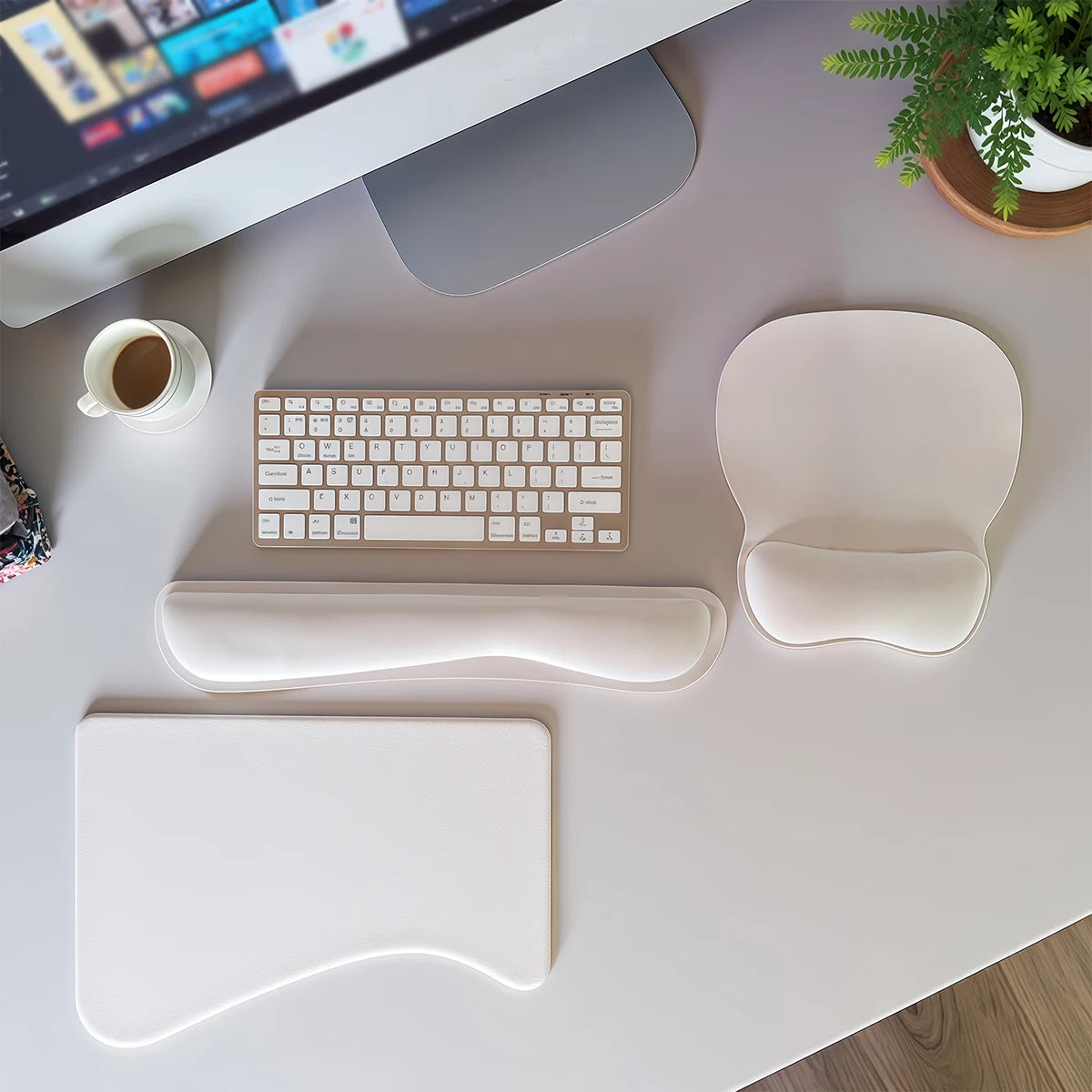 Keyboard and Mouse Wrist Rest Set (3 Pieces)