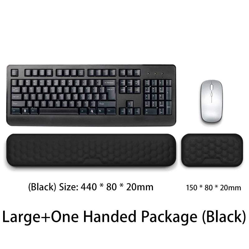 Memory Foam Keyboard and Mouse Wrist Rest