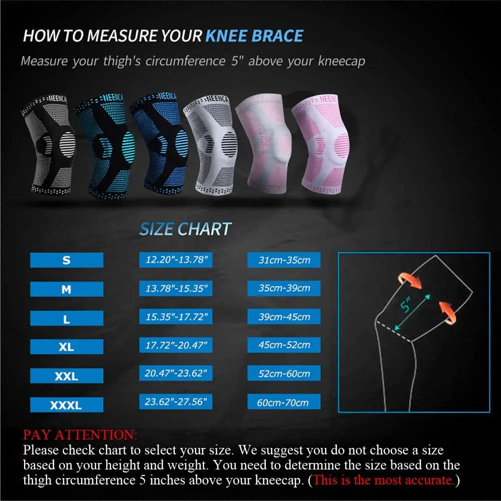 Copper Knee Brace with Kneecap Gel Pad