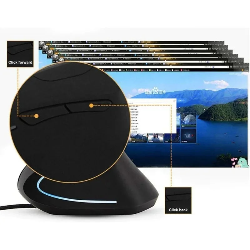 Vertical Ergonomic Mouse (Wired)