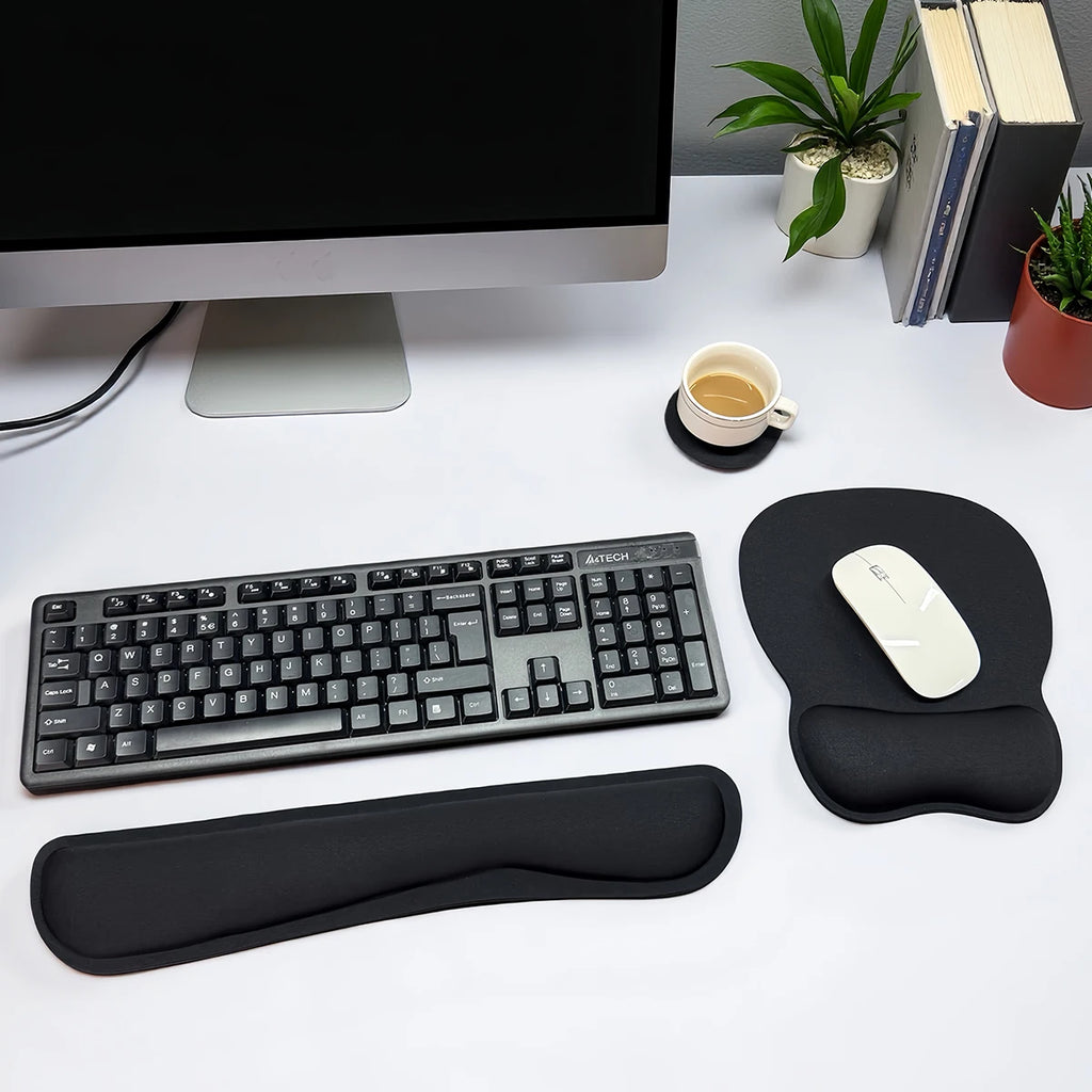 Keyboard and Mouse Wrist Rest Set (3 Pieces)