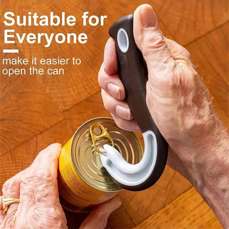 Easy-Grip J-Shaped Can & Lid Opener