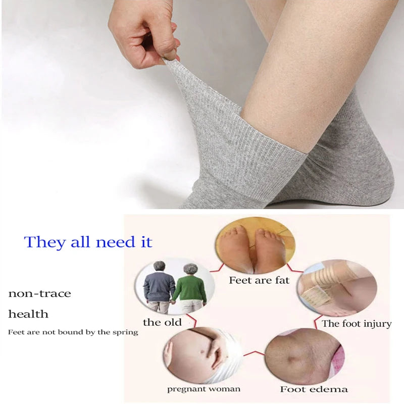 Loose-Top Comfort Socks (5 Pairs)